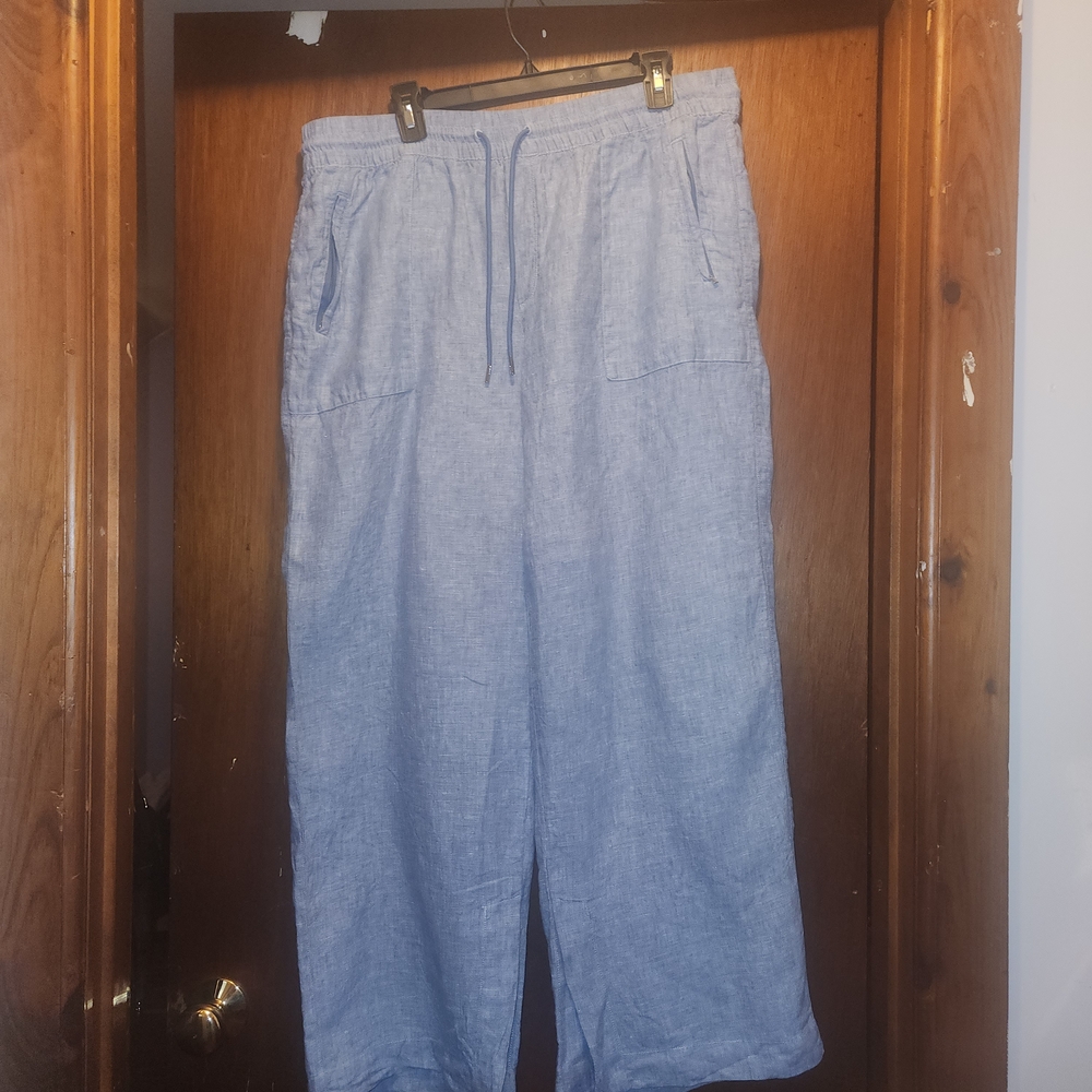 Light Blue Linen Pants